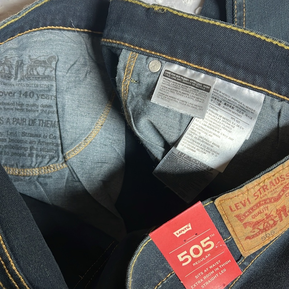 Levi’s Jeans 505 regular straight leg 36x34 - Picture 7 of 8